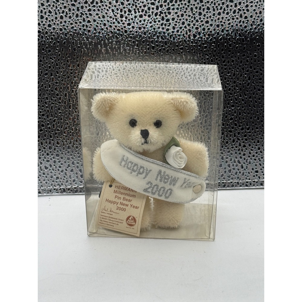 Hermann Millennium Pin Bear Happy New Year 2000 Collectible Gift
